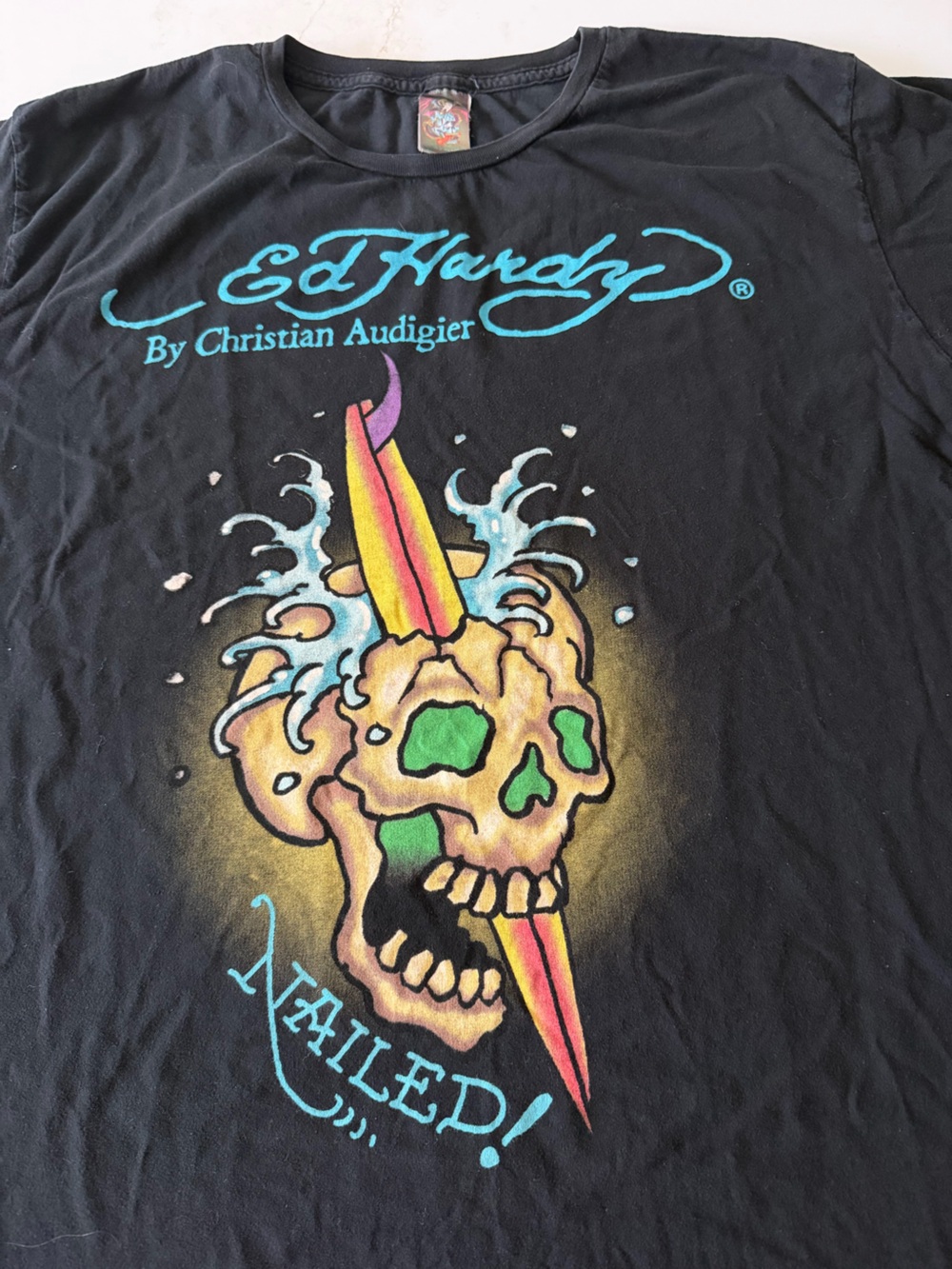 Ed Hardy Black skull t-shirt